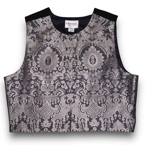 o r n a t e :: Gorgeous Emanuel Ungaro Jacquard Silk Buttoned Ornate Vest - Picture 4 of 14